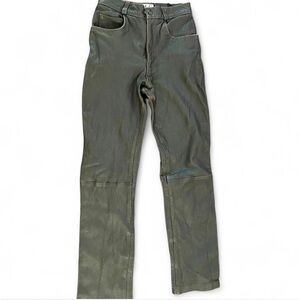 Vintage The Twin’s Collection women’s brown genuine leather pants. 
Size 5/6